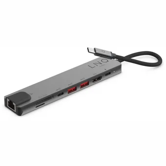 Lādētāji un adapteri portatīvajiem datoriem Linq LQ48010 8in1 Pro USB C Multiport Hub