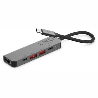 Lādētāji un adapteri portatīvajiem datoriem Linq LQ48014 5in1 Pro USB C Multiport Hub with 4K HDMI