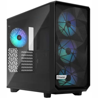 Stacionāro datoru korpusi Fractal Design Meshify 2 Lite RGB TG Light Tint Black
