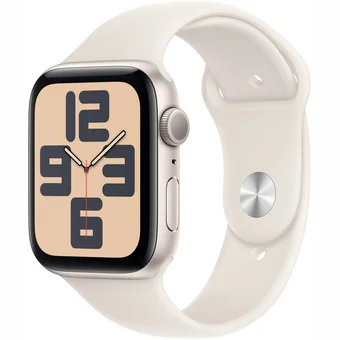 Viedpulksteņi Apple Watch SE 2024 GPS 40mm Starlight Aluminium Case with Starlight Sport Band - S/M