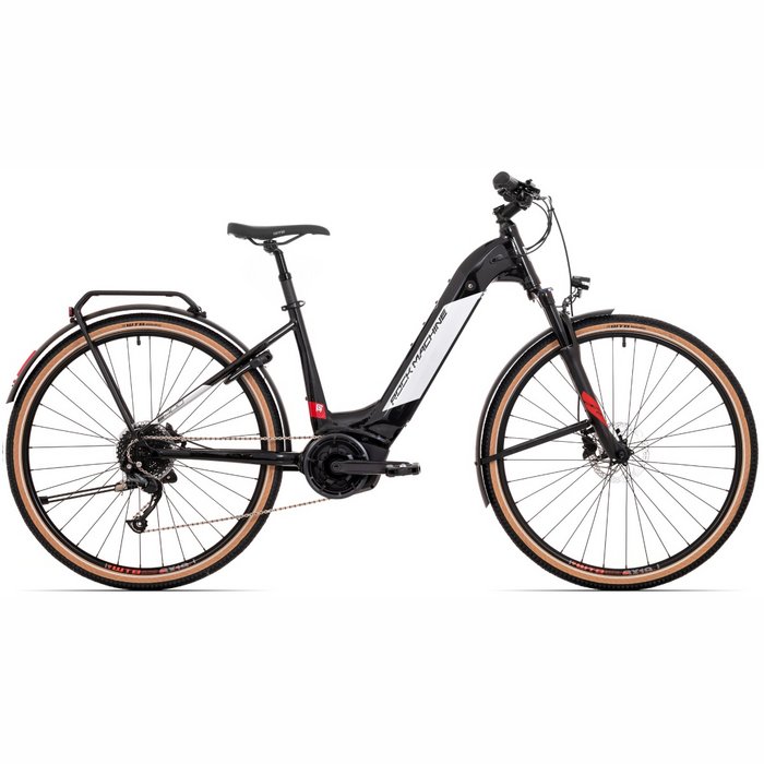 Elektrovelosipēdi Rock Machine 29 Crossride INT e400 B Black/Silver 29"
