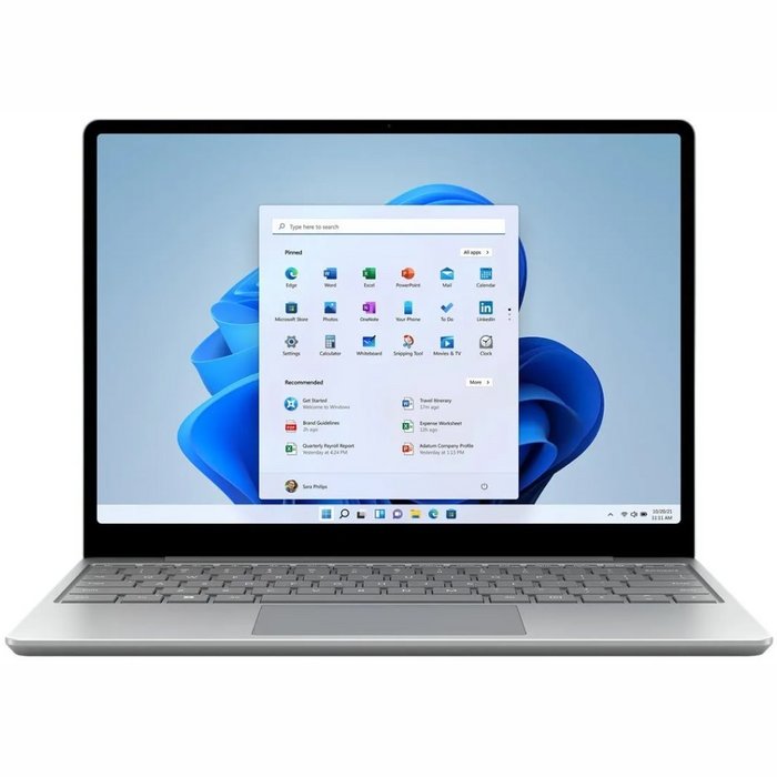 Portatīvie datori Microsoft Surface Laptop Go 2 12.4" i5/256 GB Platinum 8QF-00039