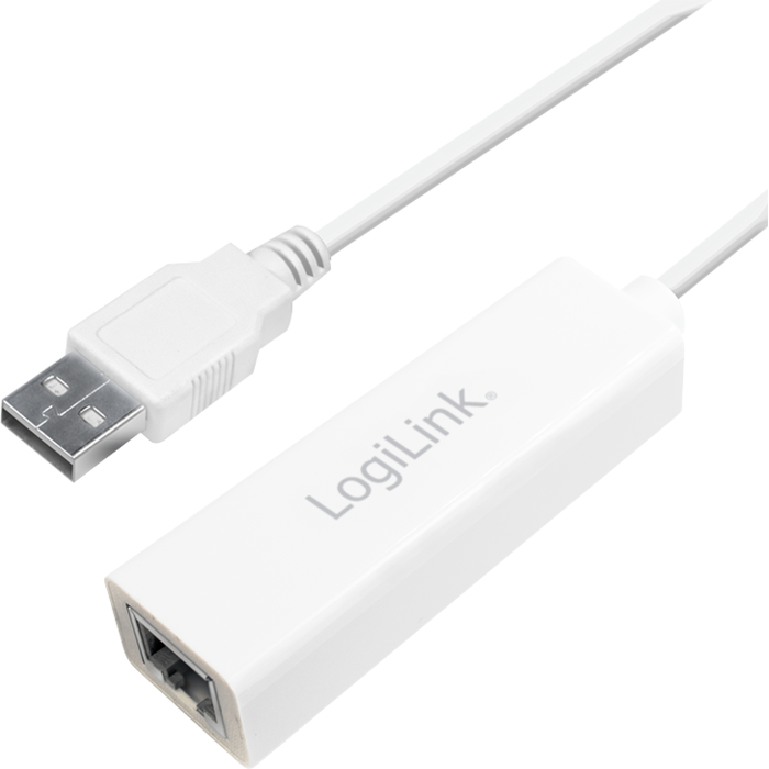 Kabeļi un vadi LogiLink USB 2.0 to Fast Ethernet RJ45 Adapter