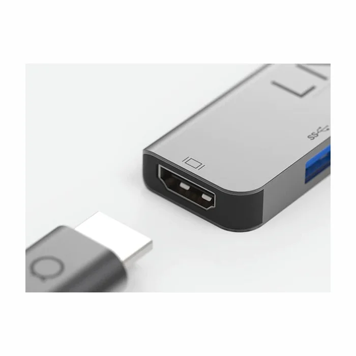 Lādētāji un adapteri portatīvajiem datoriem Linq 3in1 4K HDMI Adapter with PD and USB-A