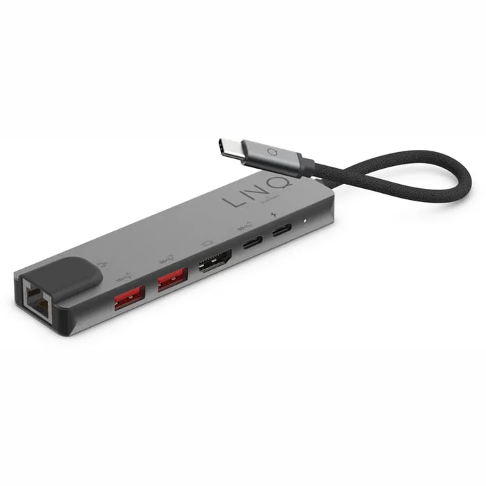 Lādētāji un adapteri portatīvajiem datoriem Linq LQ48015 6in1 Pro USB C Multiport Hub