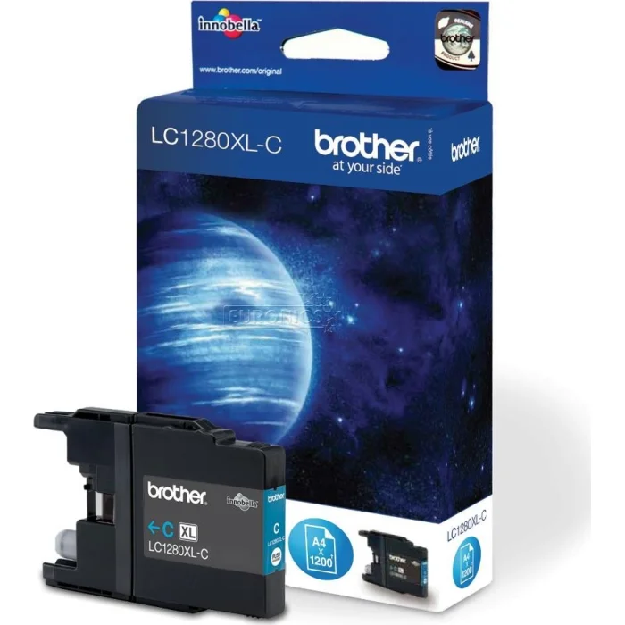 Printeru izejmateriāli Brother LC1280XLC Cyan