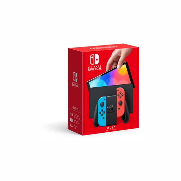 Spēļu konsoles Nintendo Switch OLED Model Neon Blue/Neon Red set