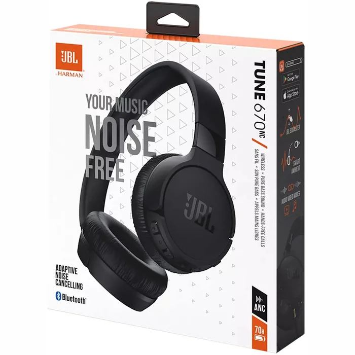 Austiņas JBL Tune 670NC Black