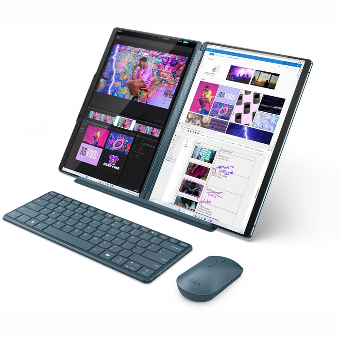 Portatīvie datori Lenovo Yoga Book 9 13IMU9 2x 13.3" Tidal Teal 83FF002RMH