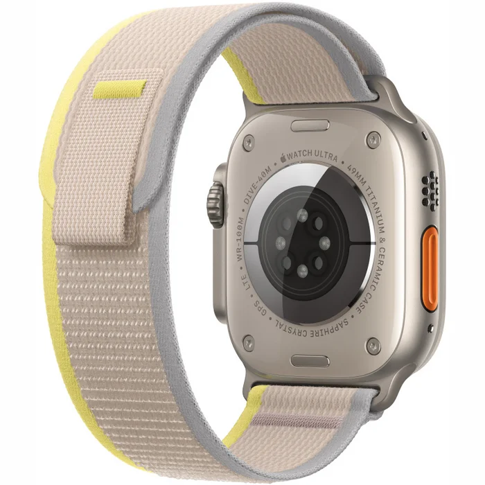 Viedpulksteņu aksesuāri Apple 49mm Yellow/Beige Trail Loop - S/M