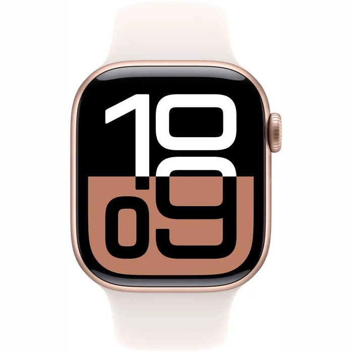 Viedpulksteņi Apple Watch Series 10 GPS 42mm Rose Gold Aluminium Case with Light Blush Sport Band - M/L