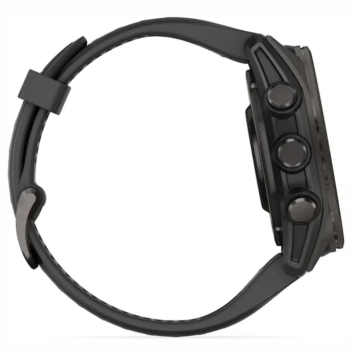 Viedpulksteņi Garmin fenix 8 43mm AMOLED,Sapphire Grey DLC Titanium with Black/Pebble Grey silicone band