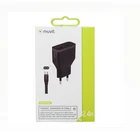Muvit Travel Charger 2 USB 2.4a + Type C Cable 1m