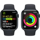 Viedpulkstenis Apple Watch Series 9 GPS 45mm Midnight Aluminium Case with Midnight Sport Band - M/L